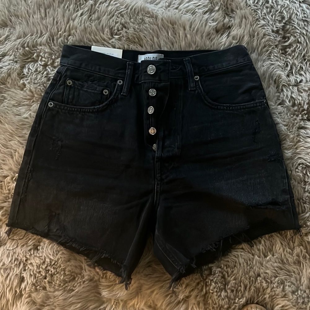 Agolde Parker denim shorts